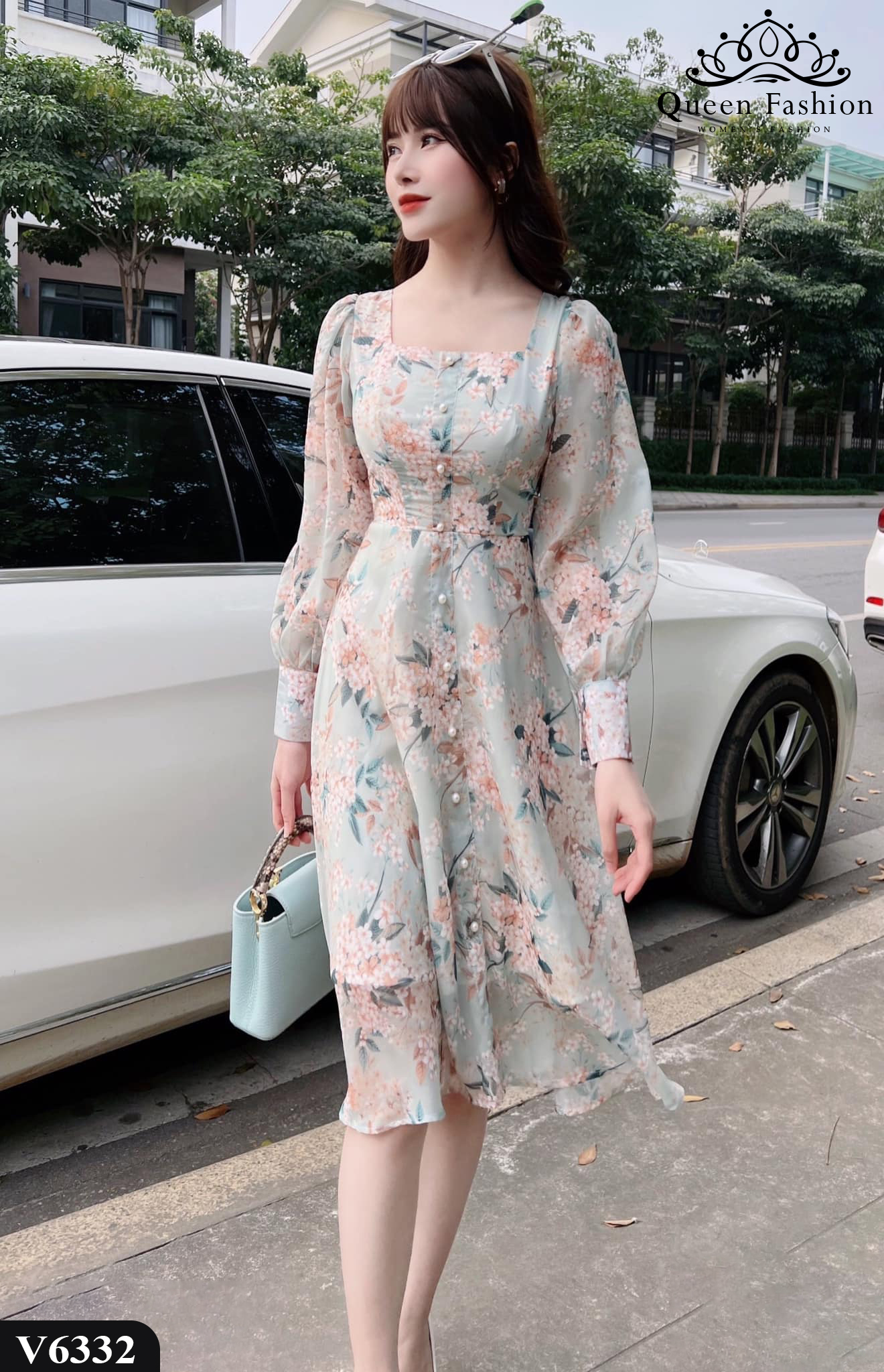 Váy hoa xòe liền thân LV738 giúp quý cô thu hút mọi ánh nhìn #34 Váy hoa xòe liền thân LV738 giúp quý cô thu hút mọi ánh nhìn